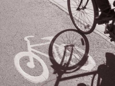 cykel på cykelbana