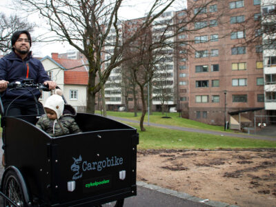 EC2B Mobility används av de boende på Mandolingatan