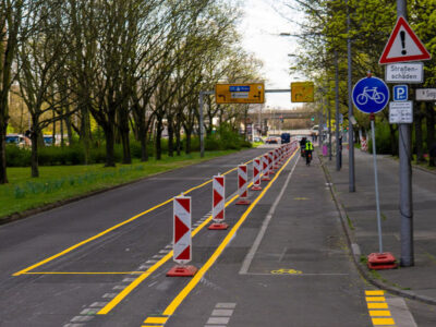 Tillfälliga åtgärder, Pop-up cykelbana