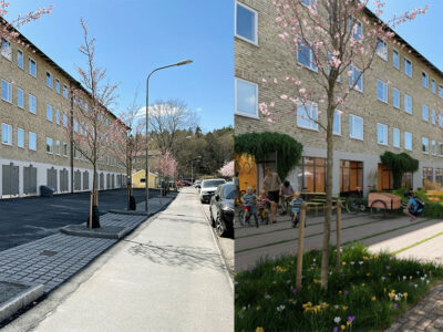 Rikare grannskap - förslag på stadsbyggnadskoncept och mobilitetslösningar för Grimsta. Illustration: Nyréns Arkitektkontor/Andreu Taberner